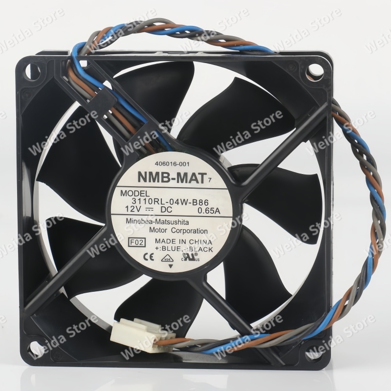 Case Fan Controller - Oryginalny wentylator chłodzący NMB 3110RL-04W-B86 8025