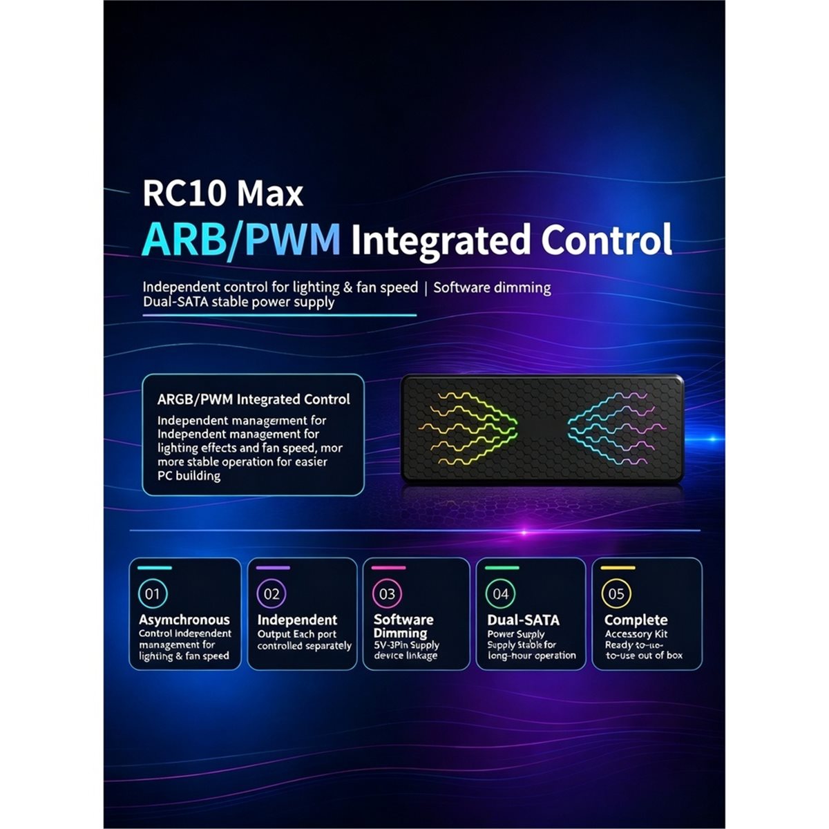 RC10max ARGB Hub do obudowy ko – Case Fans recenzja i cena